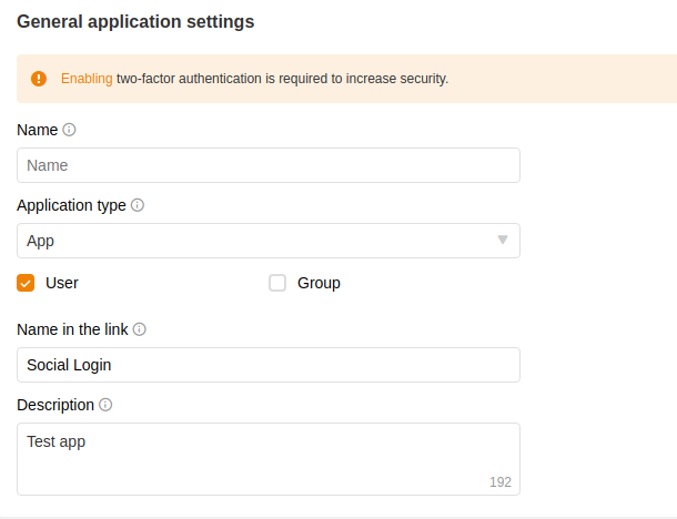 Create new company Odnoklassniki | Social Login for Magento 2