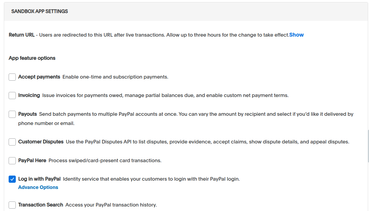 Create new app Pay Pal | Social Login for Magento 2