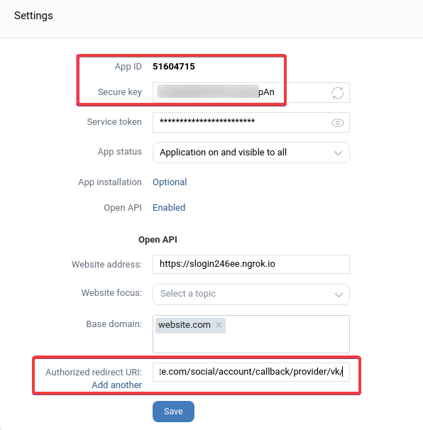  Vkontakte create new company | Social Login for Magento 2